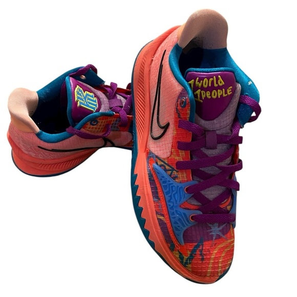 Nike Kyrie low 4 Ep 1 world 1 people sneakers lace up multicolor women 7 - Picture 3 of 8